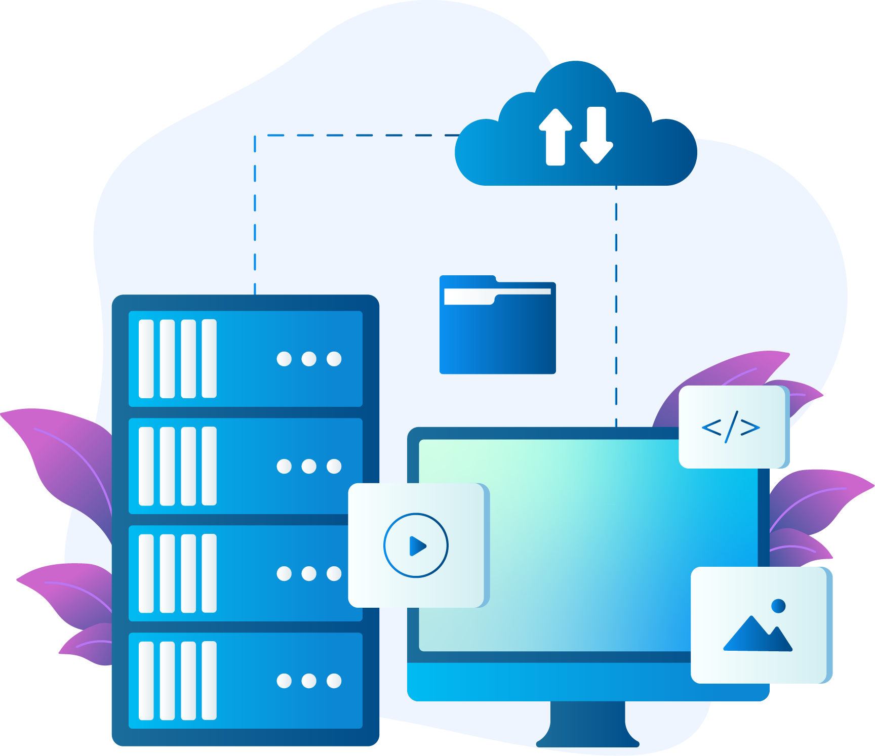 Virtual server and cloud infrastructure